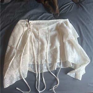 Lace-Up Skirt